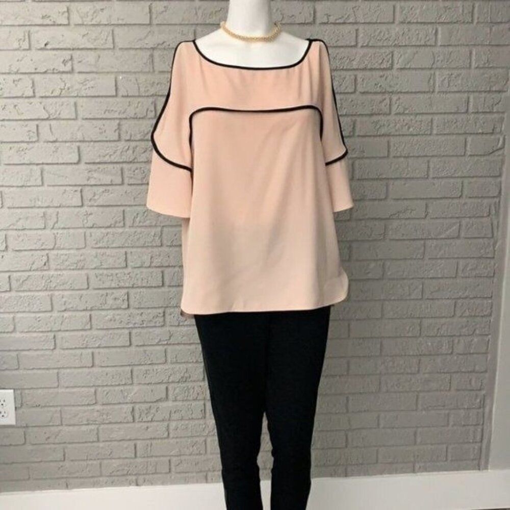 Calvin Klein Modern Essential Women Blush Hi-Low Blouse Size M NWT